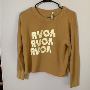 Rvca Women's Slice Crew Neck Sweatshirt
